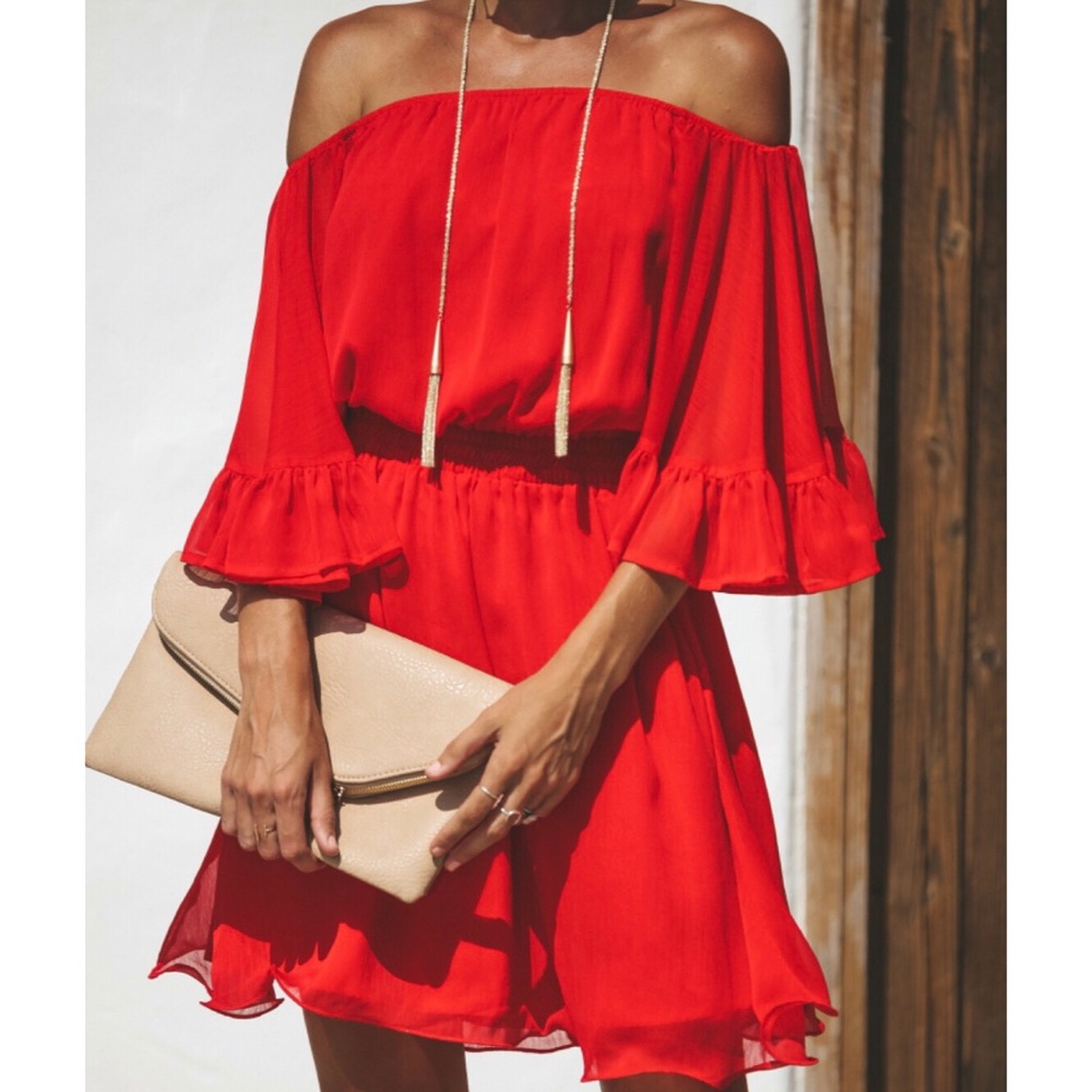 VICI - Raphael Ruffle Chiffon Dress